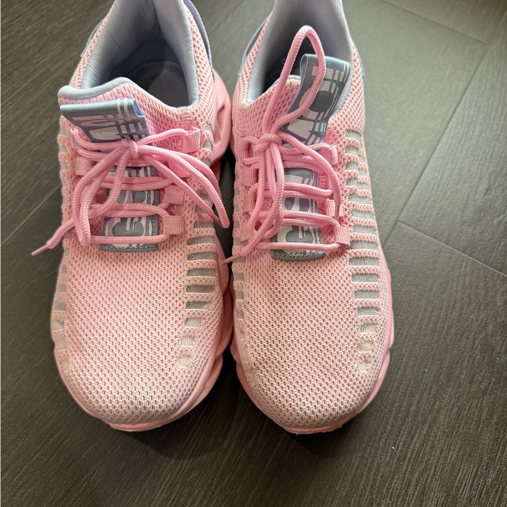 Light Pink Mesh Sneakers